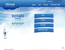 Tablet Screenshot of otrivin.sk