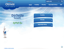 Tablet Screenshot of otrivin.cz